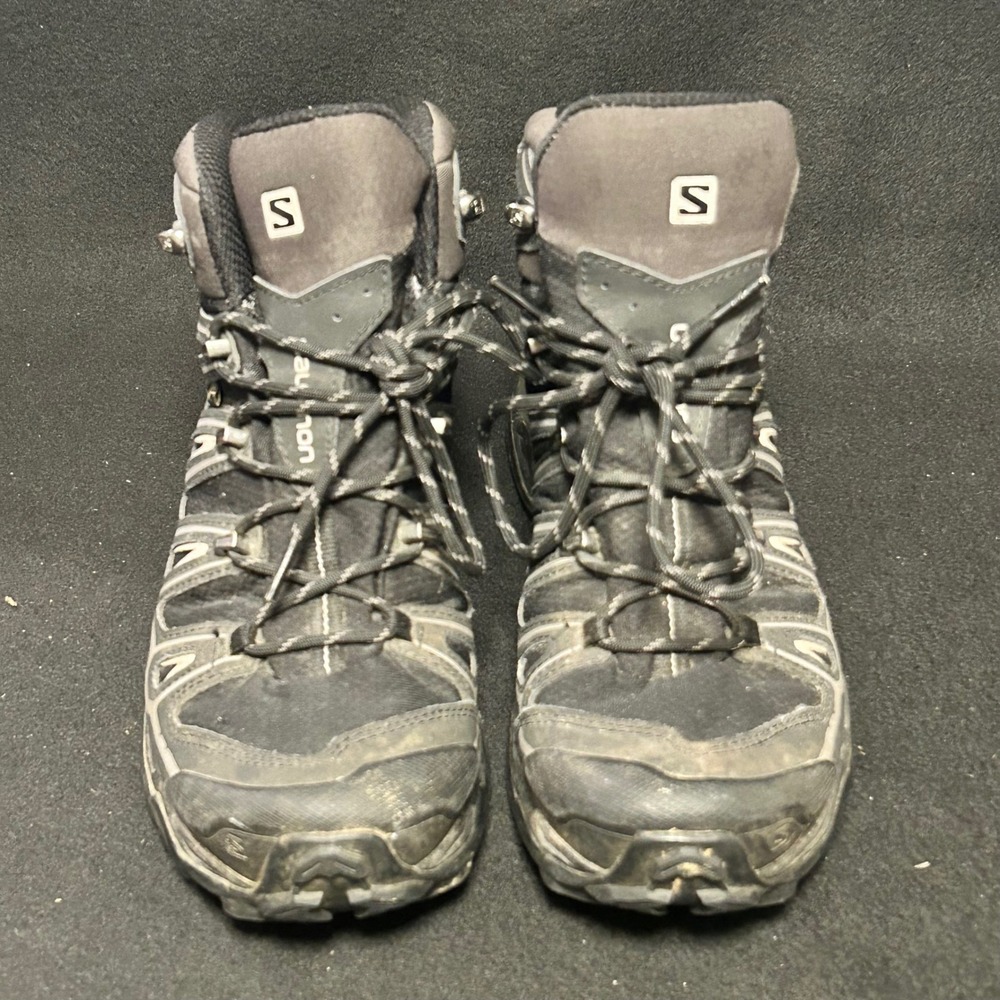 Salomon X-Ultra Mid Gore-Tex Hiking Boots Men 8.5 Black Waterproof 370770
